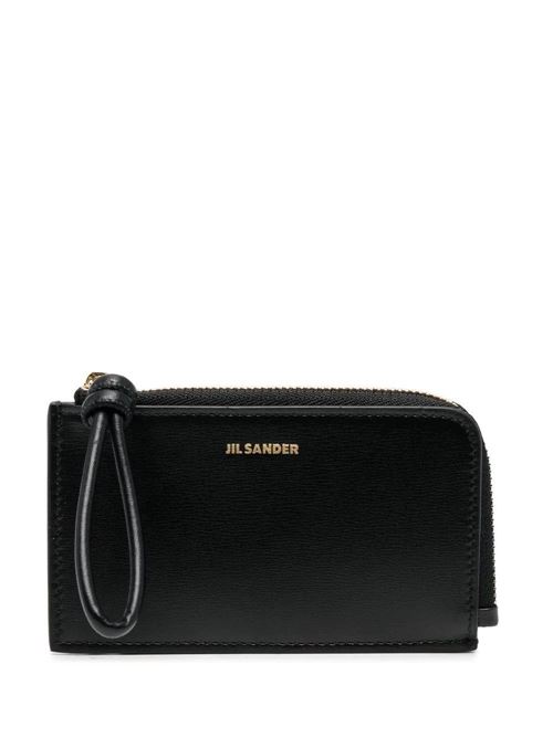 Portafoglio in pelle con scritta logo Jil Sander | J07UI0003P4841001